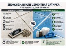 Эпоксидная или цементная затирка: что выбрать для плитки?