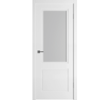 Дверь межкомнатная Flat 2 | Эмаль белая | Белый сатинат
