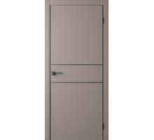Межкомнатная дверь Centro-3 Shell Grey-AL Black 2Х кромка
