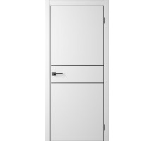 Межкомнатная дверь Centro-3 Simply White-AL Black 2Х кромка