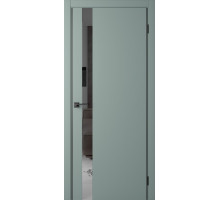 Межкомнатная дверь Eclipt 1 Shell Green-AL Black 2Х кромка