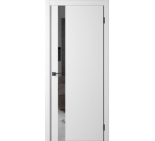 Межкомнатная дверь Eclipt 1 Simply White-AL Black 2Х кромка