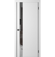 Межкомнатная дверь Eclipt 1 Simply White-AL Black 2Х кромка