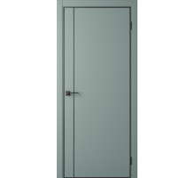 Межкомнатная дверь Centro-1 Shell Green-AL Black 4Х кромка