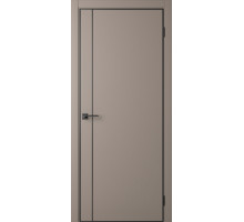 Межкомнатная дверь Centro-1 Shell Grey-AL Black 4Х кромка