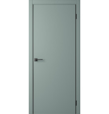 Межкомнатная дверь Slim Shell Green-AL Black 2Х кромка