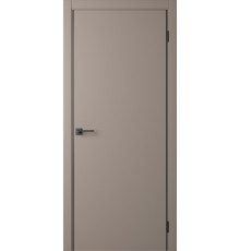 Межкомнатная дверь Slim Shell Grey-AL Black 2Х кромка