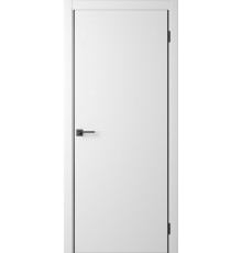 Межкомнатная дверь Slim Simply White-AL Black 2Х кромка
