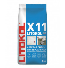 Litokol X11 Evo Клей для керамической плитки и керамогранита, 5 кг.