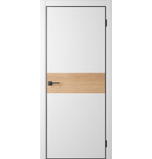 Межкомнатная дверь Centro-4 Simply White-AL Black 4Х кромка