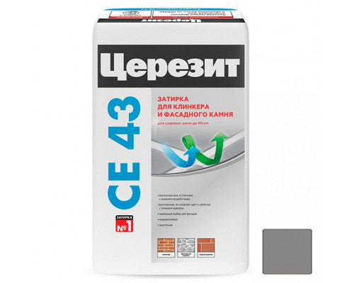 Ceresit CE 43 Super Strong Цементная затирка для плитки 25 кг.