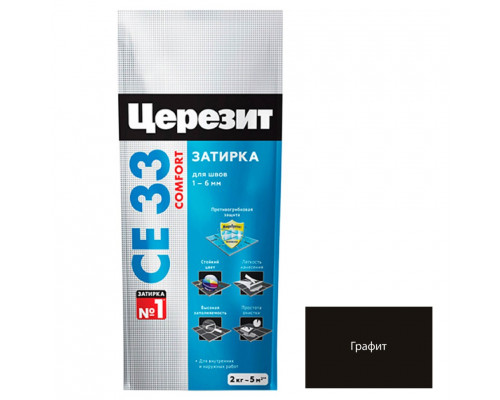 Ceresit CE 33 Цементная затирка для плитки 2 кг.