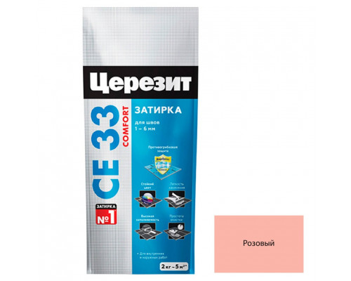 Ceresit CE 33 Цементная затирка для плитки 2 кг.