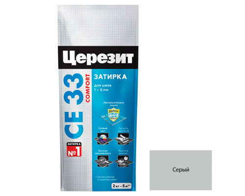 Ceresit CE 33 Цементная затирка для плитки 2 кг.