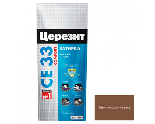 Ceresit CE 33 Цементная затирка для плитки 2 кг.