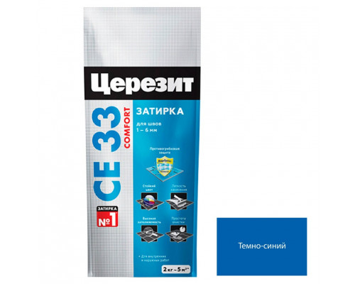 Ceresit CE 33 Цементная затирка для плитки 2 кг.