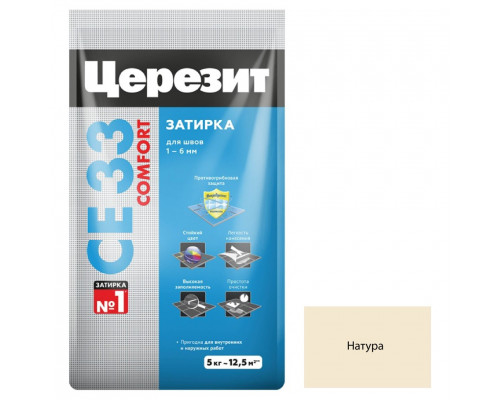 Ceresit CE 33 Цементная затирка для плитки 5 кг.