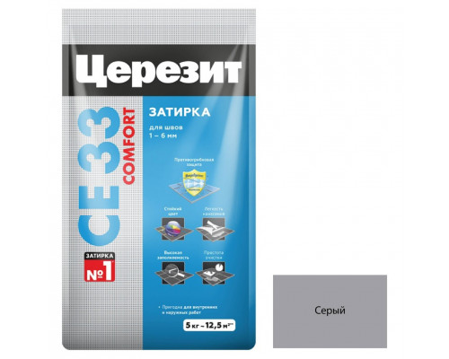 Ceresit CE 33 Цементная затирка для плитки 5 кг.
