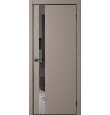 Межкомнатная дверь Eclipt 1 Shell Grey-AL Black 4Х кромка