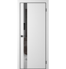 Межкомнатная дверь Eclipt 1 Simply White-AL Black 4Х кромка