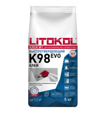 Litokol Litostone K98 Клей быстроотвердевающий для камня и плитки Серый 5 кг.