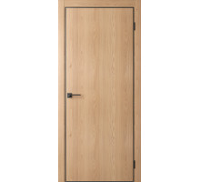 Межкомнатная дверь Slim Oak Natural-AL Black 4Х кромка