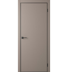 Межкомнатная дверь Slim Shell Grey-AL Black 4Х кромка