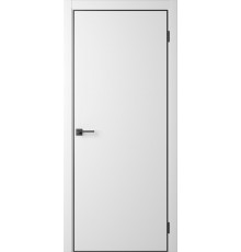 Межкомнатная дверь Slim Simply White-AL Black 4Х кромка