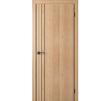 Межкомнатная дверь Centro-2 Oak Natural-AL Black 2Х кромка