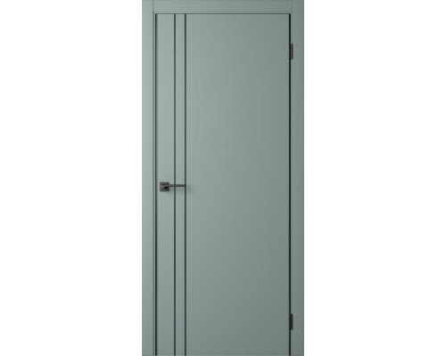 Межкомнатная дверь Centro-2 Shell Green-AL Black 2Х кромка