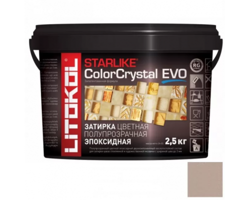 Litokol Starlike Color Crystal Evo Эпоксидная затирка для мозаики 1-3 мм, 2,5 кг.