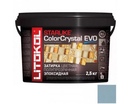Litokol Starlike Color Crystal Evo Эпоксидная затирка для мозаики 1-3 мм, 2,5 кг.