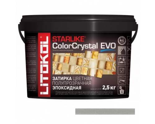 Litokol Starlike Color Crystal Evo Эпоксидная затирка для мозаики 1-3 мм, 2,5 кг.