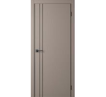 Межкомнатная дверь Centro-2 Shell Grey-AL Black 2Х кромка